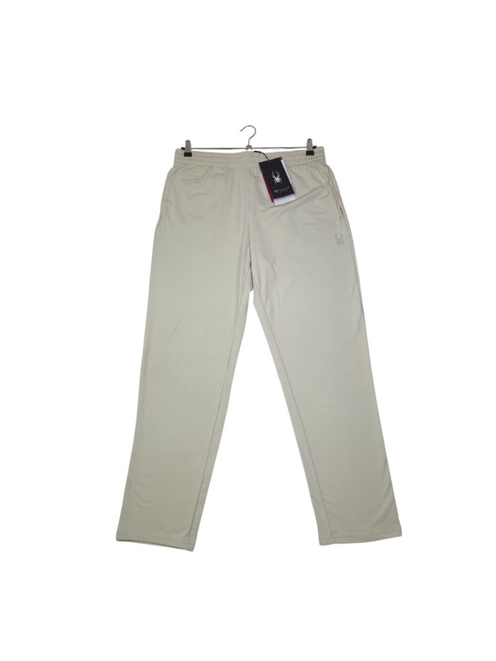 Spyder Active Mens Beige Warming Tech Fleece Pants Large Soft Fabric & Pockets